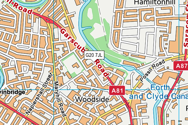 G20 7JL map - OS VectorMap District (Ordnance Survey) G20 7JL map - OS VectorMap District (Ordnance Survey)
