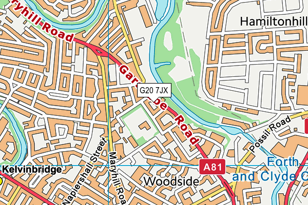 G20 7JX map - OS VectorMap District (Ordnance Survey)