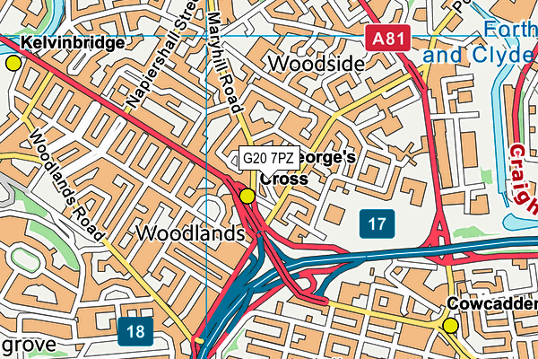 G20 7PZ map - OS VectorMap District (Ordnance Survey) G20 7PZ map - OS VectorMap District (Ordnance Survey)