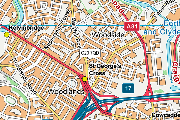 G20 7QD map - OS VectorMap District (Ordnance Survey) G20 7QD map - OS VectorMap District (Ordnance Survey)