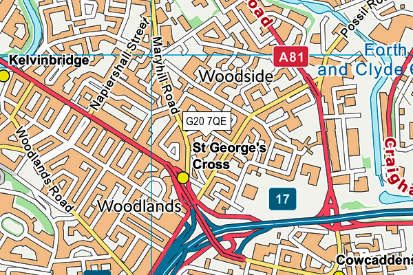 G20 7QE map - OS VectorMap District (Ordnance Survey) G20 7QE map - OS VectorMap District (Ordnance Survey)