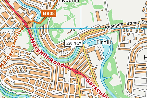 G20 7RW map - OS VectorMap District (Ordnance Survey)