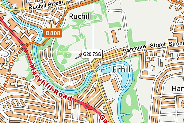 G20 7SG map - OS VectorMap District (Ordnance Survey)
