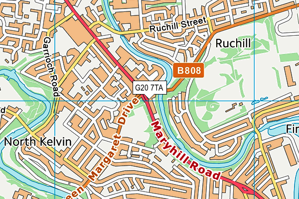 G20 7TA map - OS VectorMap District (Ordnance Survey)