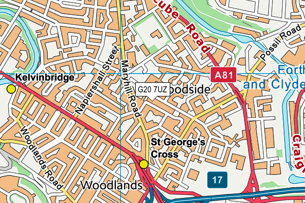 G20 7UZ map - OS VectorMap District (Ordnance Survey) G20 7UZ map - OS VectorMap District (Ordnance Survey)