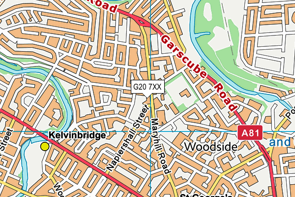 G20 7XX map - OS VectorMap District (Ordnance Survey)