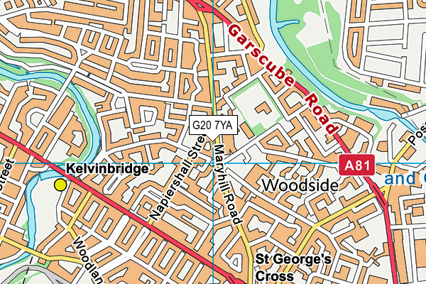 G20 7YA map - OS VectorMap District (Ordnance Survey) G20 7YA map - OS VectorMap District (Ordnance Survey)