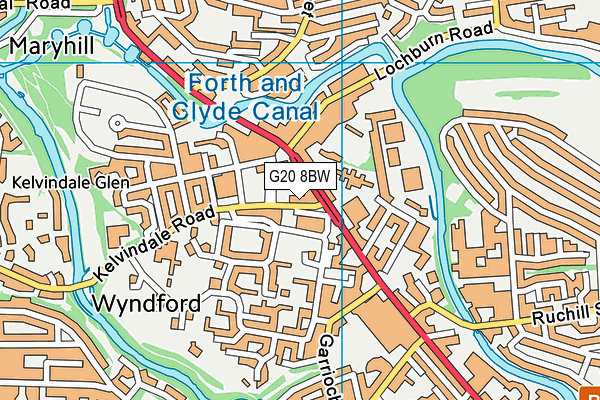 G20 8BW map - OS VectorMap District (Ordnance Survey) G20 8BW map - OS VectorMap District (Ordnance Survey)