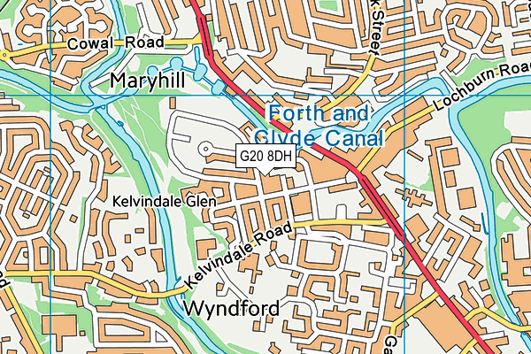 G20 8DH map - OS VectorMap District (Ordnance Survey)
