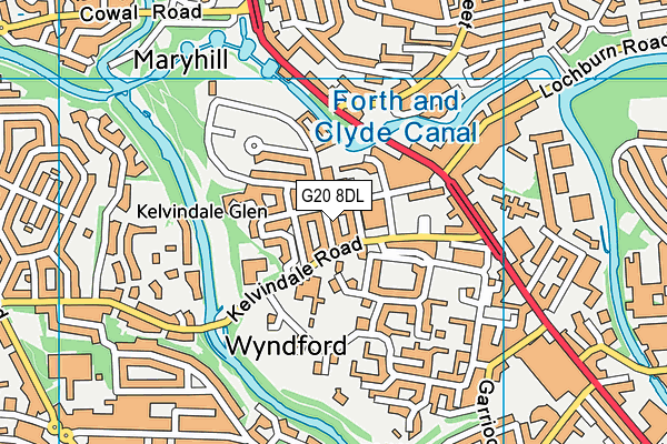 G20 8DL map - OS VectorMap District (Ordnance Survey)