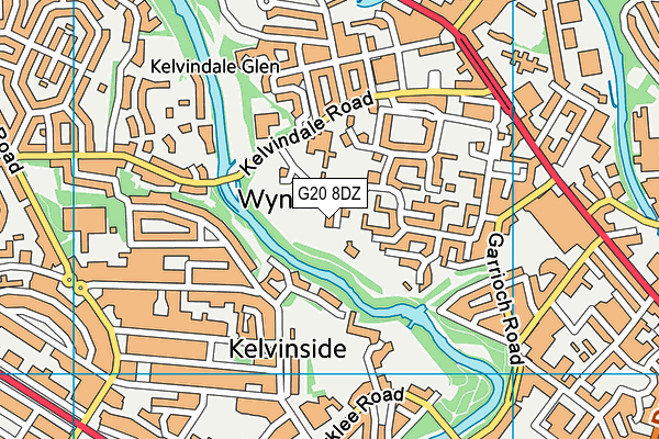 G20 8DZ map - OS VectorMap District (Ordnance Survey)