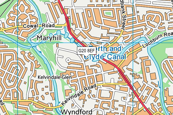 G20 8EF map - OS VectorMap District (Ordnance Survey)