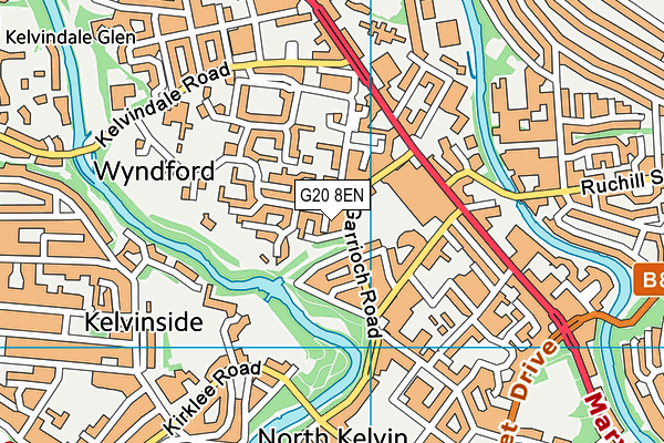 G20 8EN map - OS VectorMap District (Ordnance Survey)