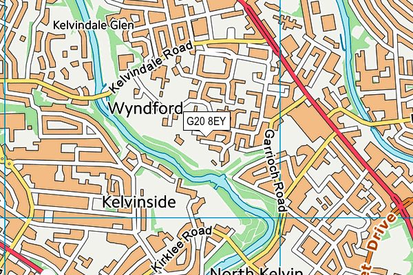 G20 8EY map - OS VectorMap District (Ordnance Survey)