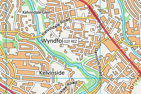 G20 8EZ map - OS VectorMap District (Ordnance Survey)