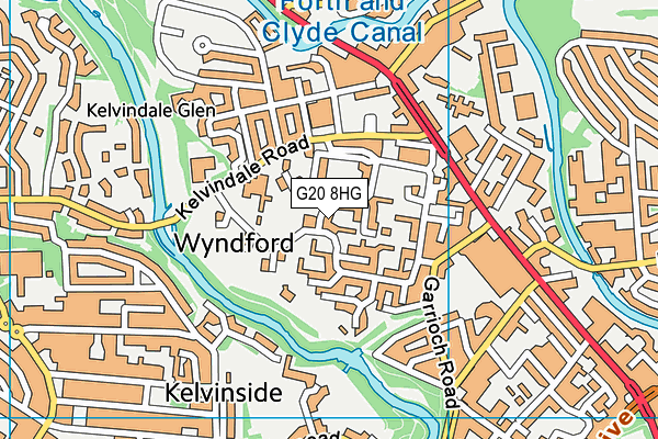 G20 8HG map - OS VectorMap District (Ordnance Survey)