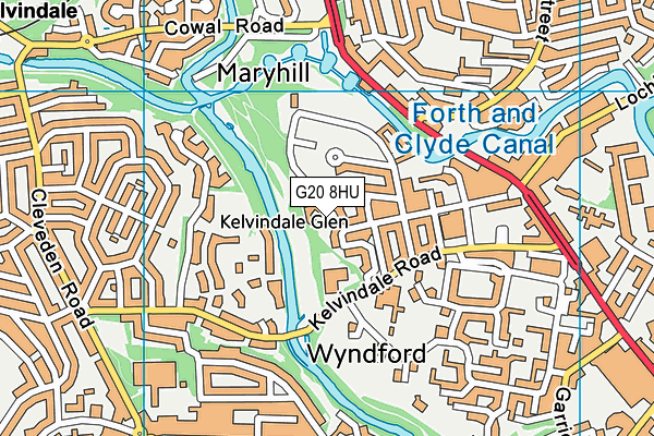 G20 8HU map - OS VectorMap District (Ordnance Survey)