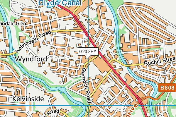 G20 8HY map - OS VectorMap District (Ordnance Survey) G20 8HY map - OS VectorMap District (Ordnance Survey)
