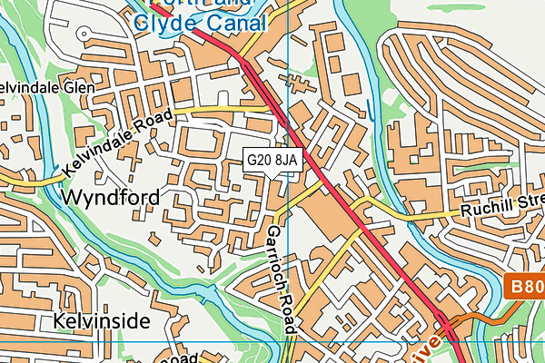 G20 8JA map - OS VectorMap District (Ordnance Survey) G20 8JA map - OS VectorMap District (Ordnance Survey)