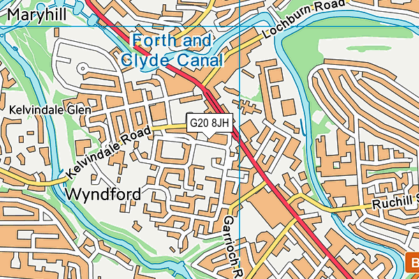 G20 8JH map - OS VectorMap District (Ordnance Survey)