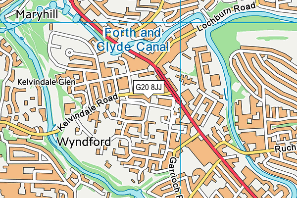 G20 8JJ map - OS VectorMap District (Ordnance Survey)