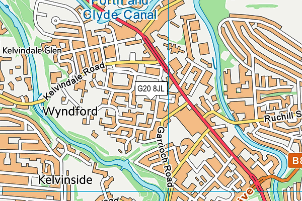 G20 8JL map - OS VectorMap District (Ordnance Survey) G20 8JL map - OS VectorMap District (Ordnance Survey)