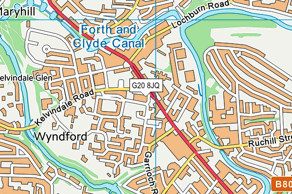 G20 8JQ map - OS VectorMap District (Ordnance Survey) G20 8JQ map - OS VectorMap District (Ordnance Survey)