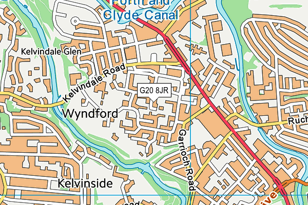 G20 8JR map - OS VectorMap District (Ordnance Survey)