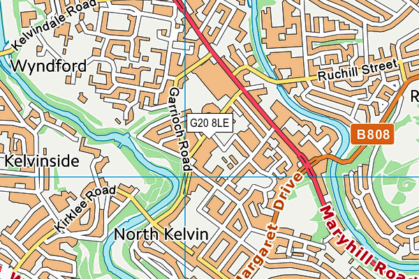 G20 8LE map - OS VectorMap District (Ordnance Survey)
