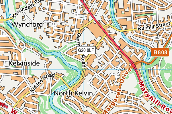 G20 8LF map - OS VectorMap District (Ordnance Survey)