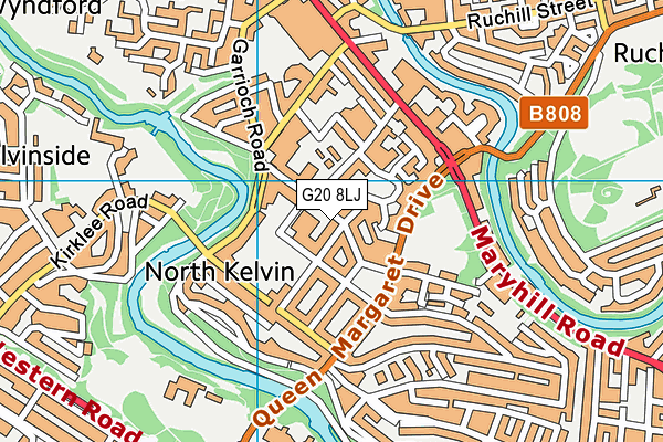 G20 8LJ map - OS VectorMap District (Ordnance Survey)