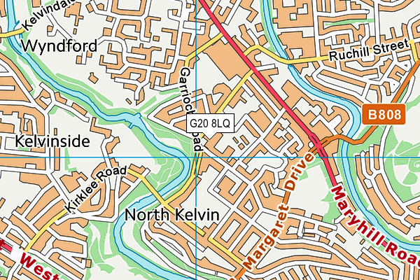 G20 8LQ map - OS VectorMap District (Ordnance Survey)