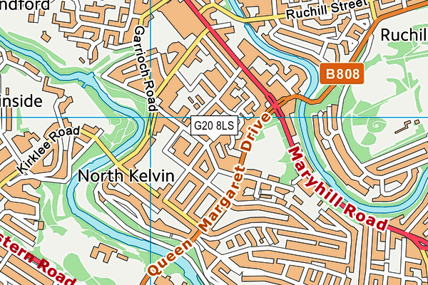 G20 8LS map - OS VectorMap District (Ordnance Survey)