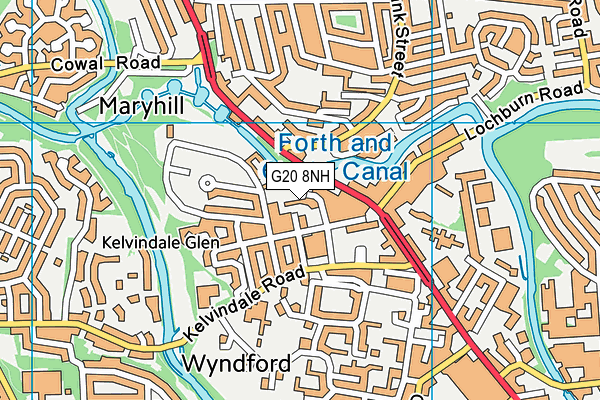 G20 8NH map - OS VectorMap District (Ordnance Survey)