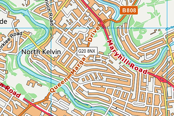 G20 8NX map - OS VectorMap District (Ordnance Survey)