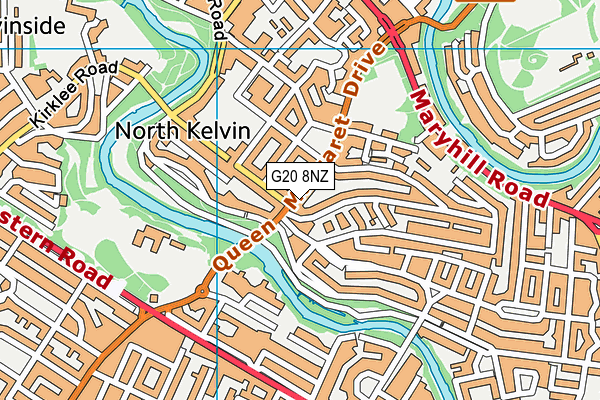 G20 8NZ map - OS VectorMap District (Ordnance Survey)