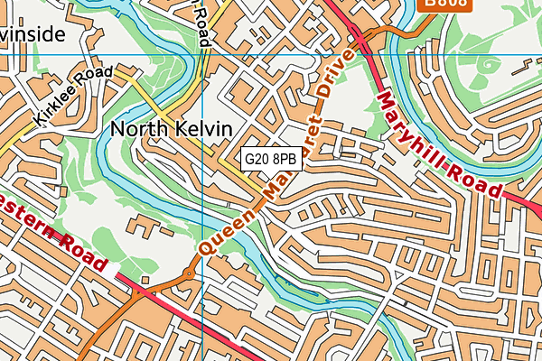 G20 8PB map - OS VectorMap District (Ordnance Survey)