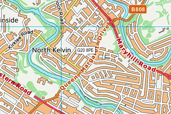 G20 8PE map - OS VectorMap District (Ordnance Survey)