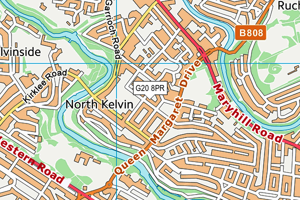 G20 8PR map - OS VectorMap District (Ordnance Survey)