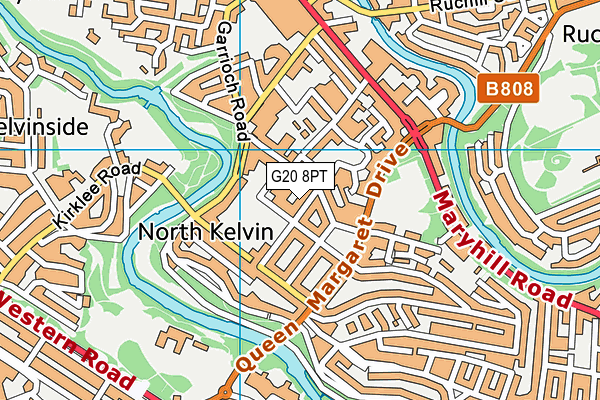 G20 8PT map - OS VectorMap District (Ordnance Survey)
