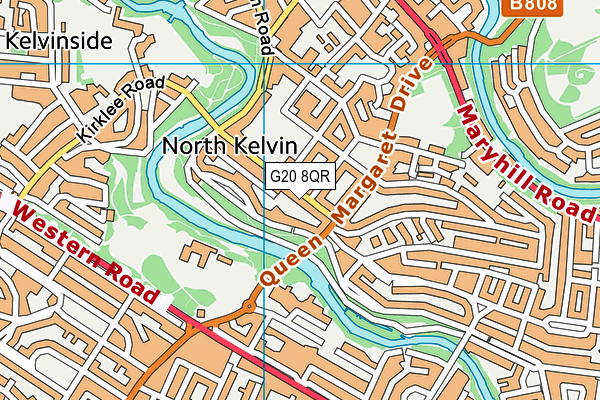 G20 8QR map - OS VectorMap District (Ordnance Survey)