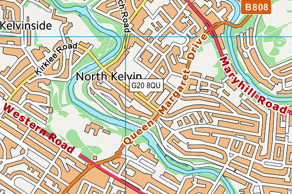G20 8QU map - OS VectorMap District (Ordnance Survey)