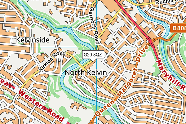 G20 8QZ map - OS VectorMap District (Ordnance Survey)