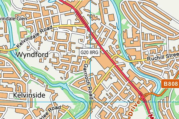 G20 8RG map - OS VectorMap District (Ordnance Survey)