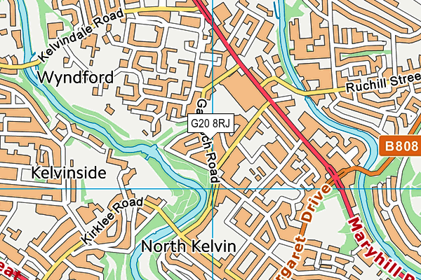 G20 8RJ map - OS VectorMap District (Ordnance Survey)