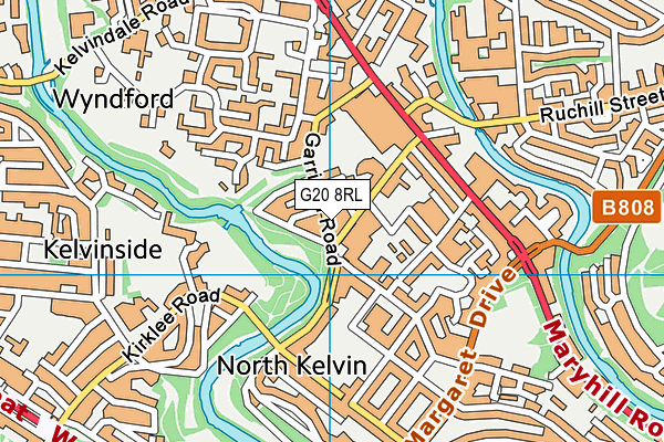 G20 8RL map - OS VectorMap District (Ordnance Survey)