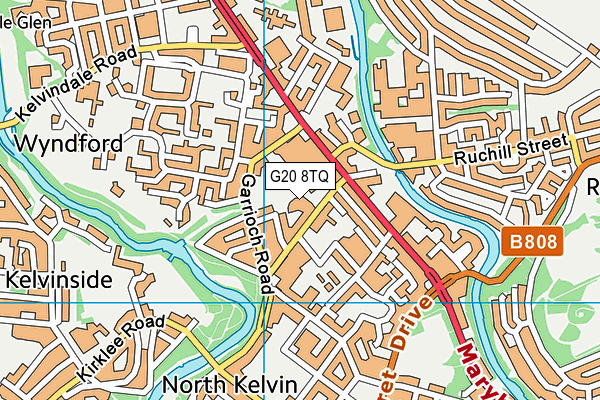 G20 8TQ map - OS VectorMap District (Ordnance Survey)