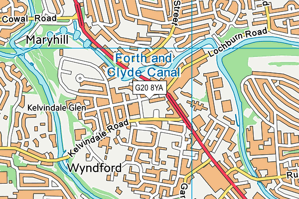 G20 8YA map - OS VectorMap District (Ordnance Survey) G20 8YA map - OS VectorMap District (Ordnance Survey)