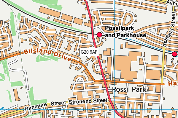 G20 9AF map - OS VectorMap District (Ordnance Survey) G20 9AF map - OS VectorMap District (Ordnance Survey)