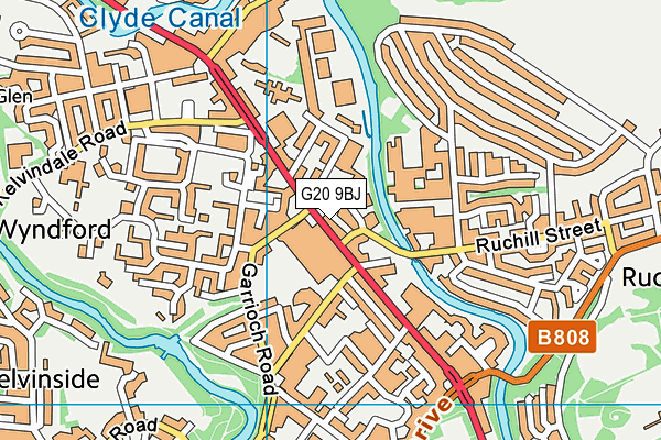 G20 9BJ map - OS VectorMap District (Ordnance Survey) G20 9BJ map - OS VectorMap District (Ordnance Survey)
